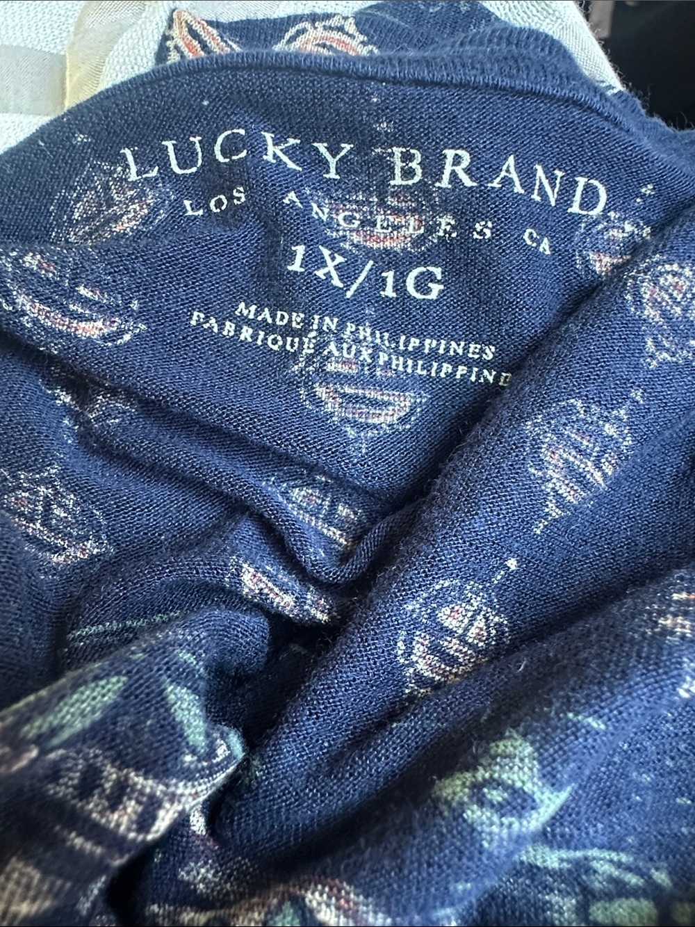 Lucky Brand Boho Medallion Print Scoop Neck Top - Multi - Picture 4 of 4
